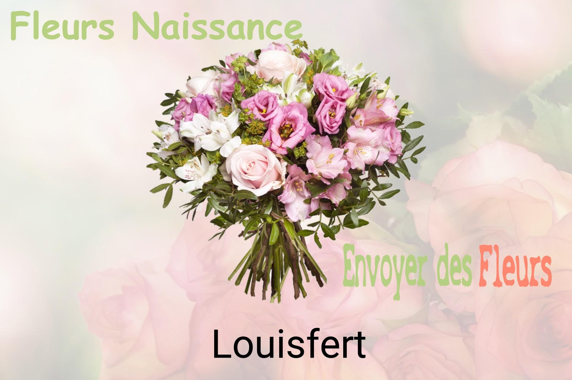 Bouquet de fleurs de naissance livré à Louisfert
