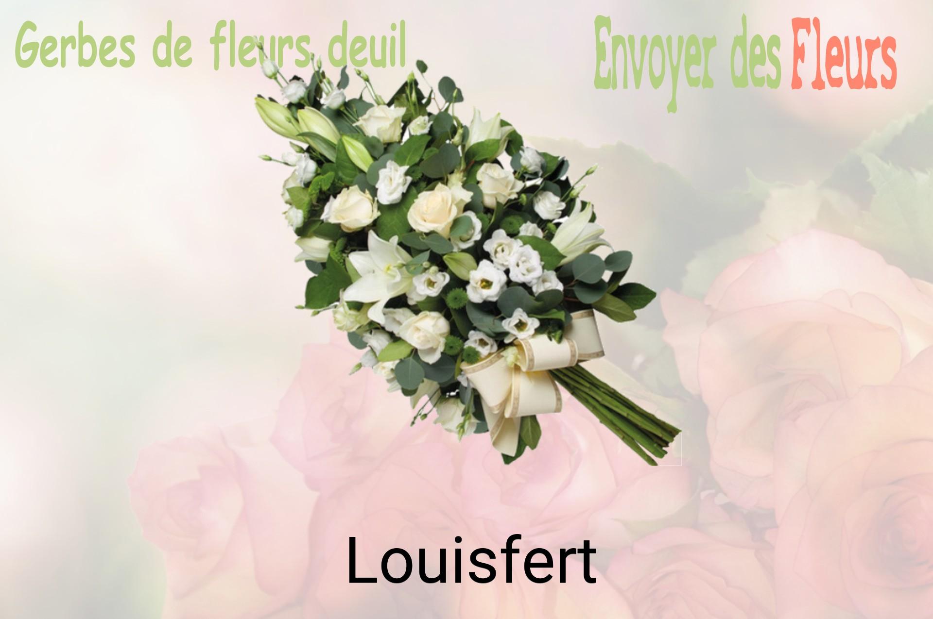 Gerbe de fleurs de deuil livrée à Louisfert